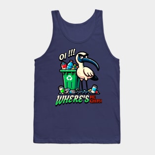 Funny Bin Chicken looking for chips Tank Top